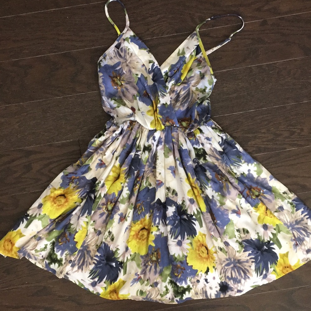 Floral fit and flare dress